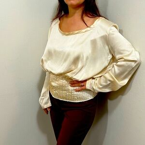 YveSaintLaurent 100% Silk Top Medium